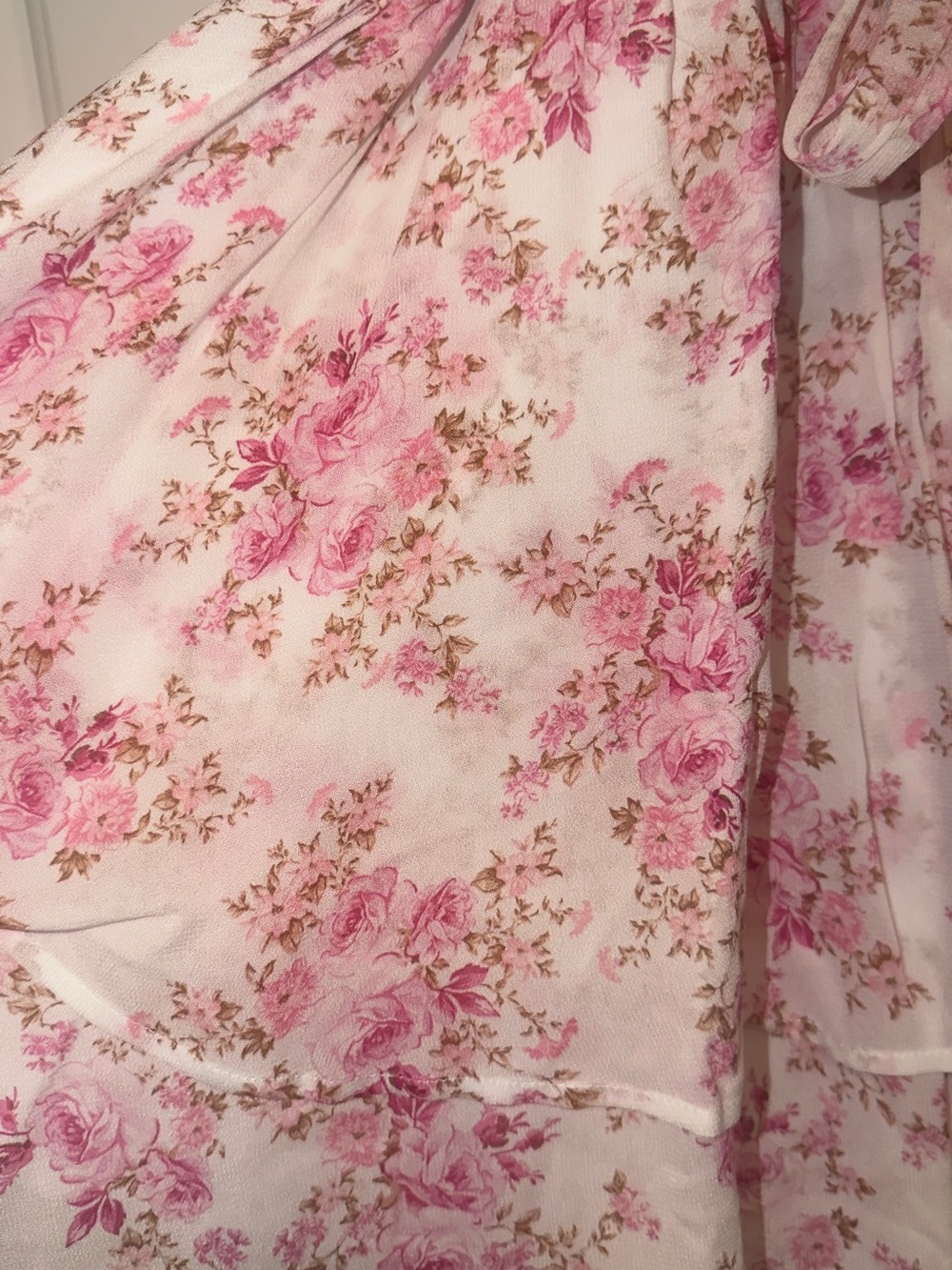 Altar'd State Pink Floral Ruffled Mini Dress - Picture 4 of 4